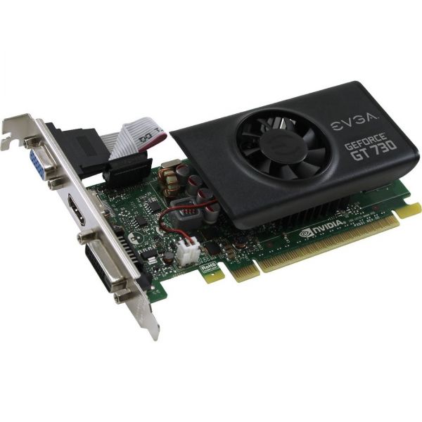 SYNX3917288 EVGA GeForce GT 730 Graphic Card - 902 MHz Core - 1 GB GDDR5 SDRAM - PCI Express 2.0 x16 - Low-profile - Single Slot Space Required