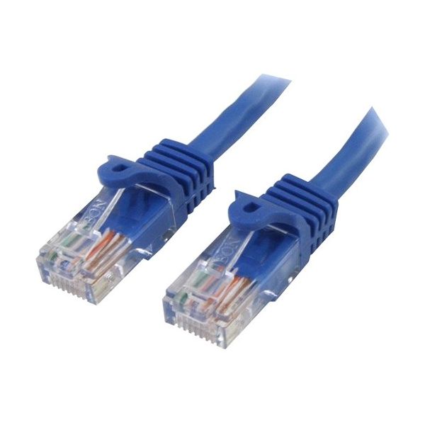 SYNX2476723 StarTech.com 10 ft Blue Snagless Cat5e UTP Patch Cable
