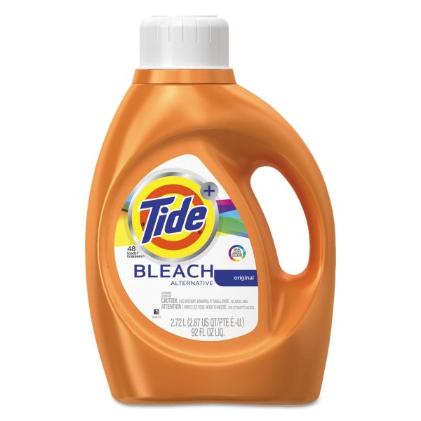 PGC87546 Tide Liquid Laundry Detergent plus Bleach Alternative, Original Scent, 92 oz, 4/Ctn
