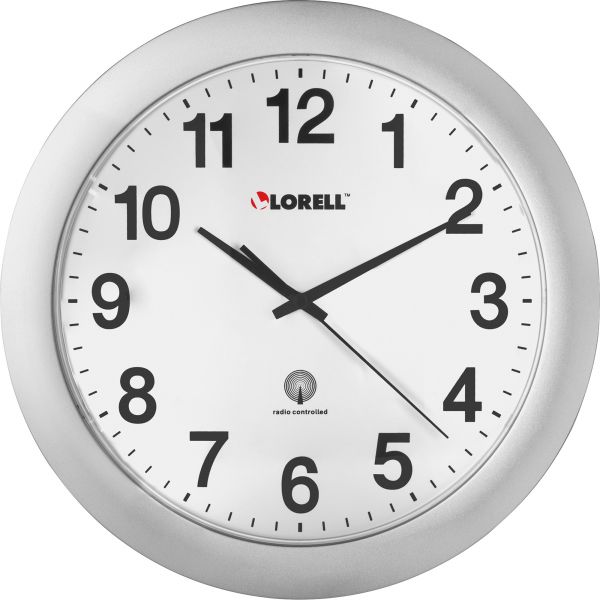 LLR60996 Lorell 12" Round Radio-controlled Wall Clock