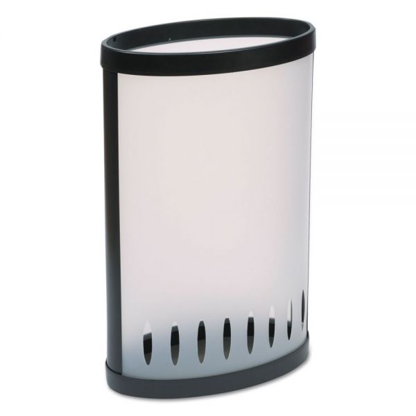 ABAPMKIT Alba Elliptical Umbrella Stand, 14 7/8"w x 8 3/4"d x 23 3/8"h, Translucent