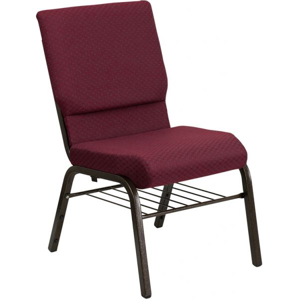 FHFXUCH60096BYXY56BASGG Flash Furniture Burgundy Fabric Big & Tall Church Chair