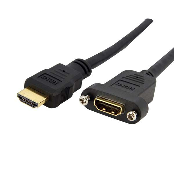 SYNX2599175 StarTech.com 3 ft Standard HDMI Cable for Panel Mount - F/M