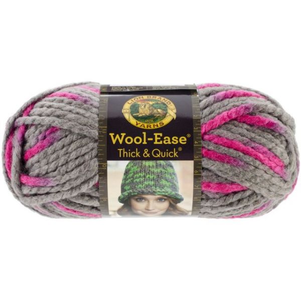 NOTM415607 Lion Brand Wool-Ease Thick & Quick Yarn - Flamingo