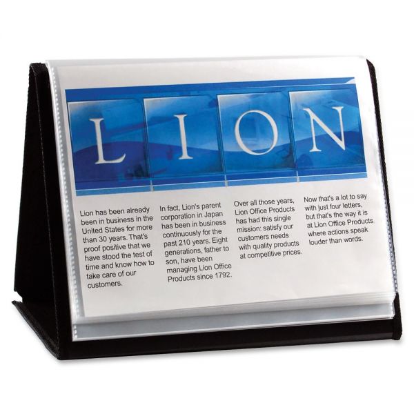 LIO39008 Lion Flip-N-Tell Display Easel Binder