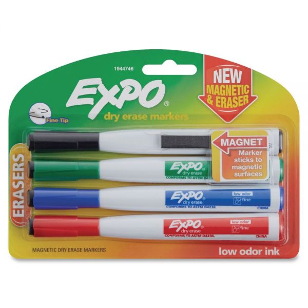 SAN1944746 Expo Eraser Cap Fine Magnetic Dry Erase Markers