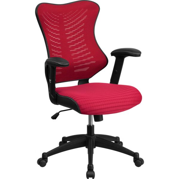 FHFBLZP806BYGG Flash Furniture High Back Designer Mesh Executive Office Chair