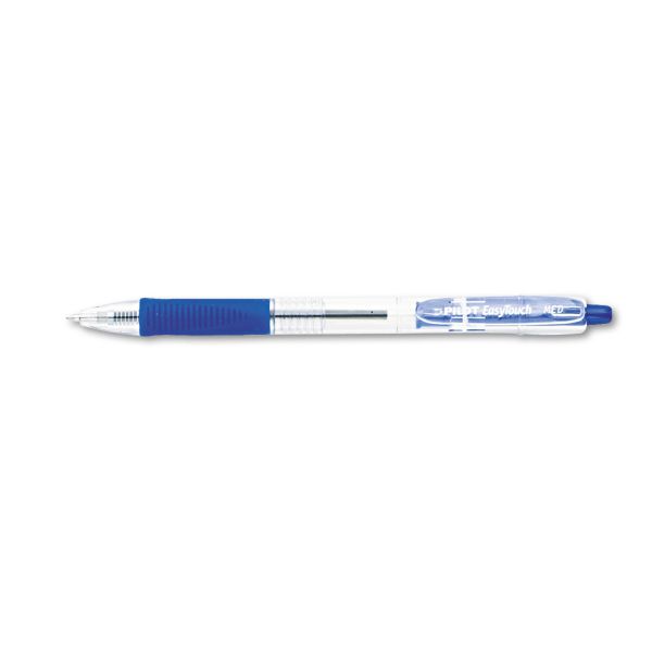PIL32221 Pilot EasyTouch Retractable Ball Point Pen, Blue Ink, 1mm, Dozen