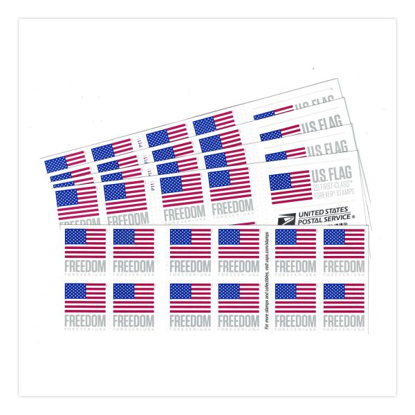 United States Postal Service First-Class Forever Stamps, U.S. Flag, 20 ...