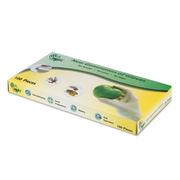 IBSHYBF005 Inteplast Group Inte-Fit Hybrid Gloves, 2X-Large, Clear, 1 1/2 mil, 1000/Carton