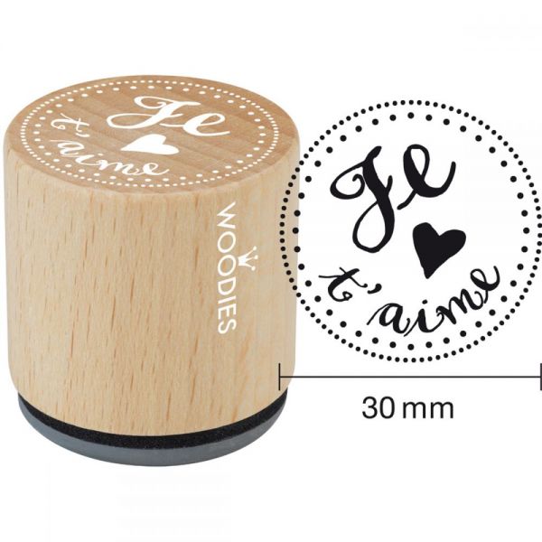 NOTM350213 Woodies Mounted Rubber Stamp 1.35"