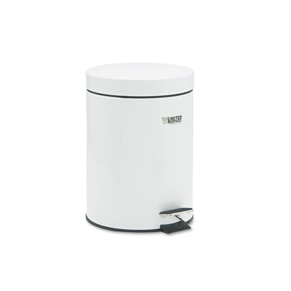 RCPMST15EPL Rubbermaid The Defenders Round 1.5 Gallon Step Trash Can With Lid