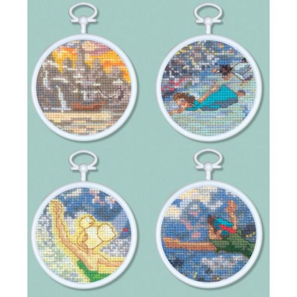 NOTM050681 Peter Pan Mini Vignettes Counted Cross Stitch Kit