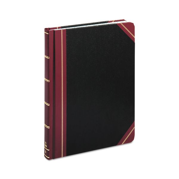 BOR21300Q Boorum & Pease Quadrille Accounting Book, Black, 300 Pages, 8 1/8 x 10 3/8