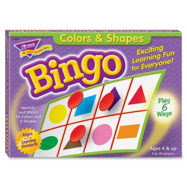 TEPT6061 Colors & Shapes Bingo Game