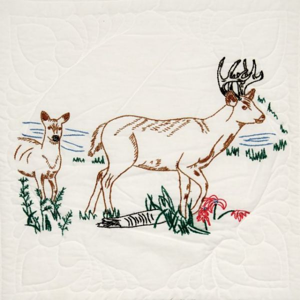 NOTM493856 Stamped Quilt Blocks 18"X18" 6/Pkg