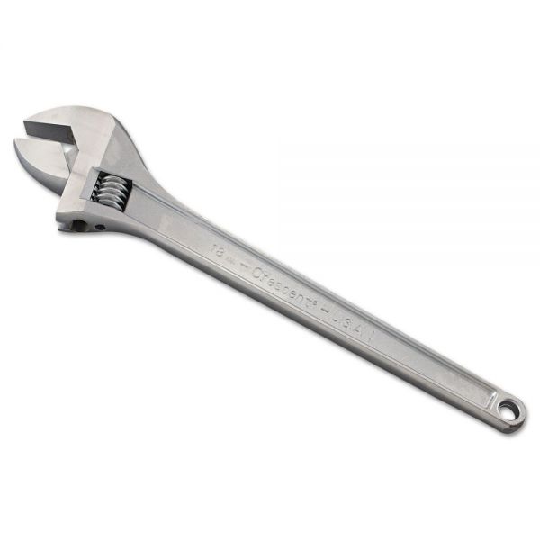 CHTAC118 Crescent Crescent Adjustable Wrench, 18" Long, 2 1/16" Opening, Chrome