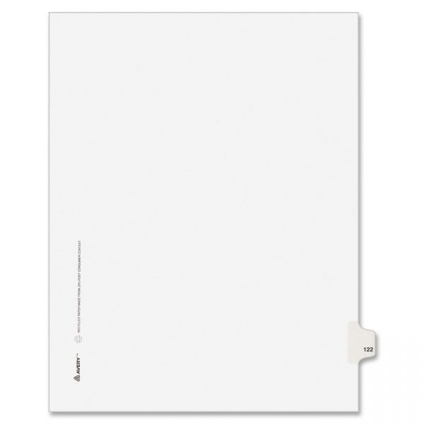 AVE01122 Avery Individually Numbered Legal Index Dividers