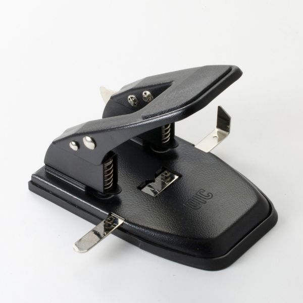 OIC Heavy-Duty 2-Hole Punch, Black - OIC90082 | OfficeSupply.com