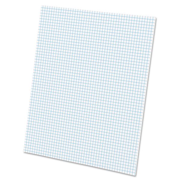 TOP22002 Ampad Quadrille Pads, 5 Squares/Inch, 8 1/2 x 11, White, 50 Sheets