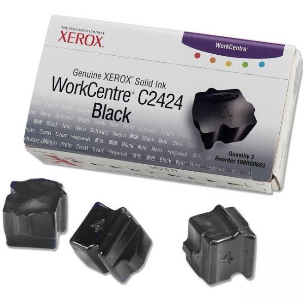 XER108R00663 Xerox C2424 Black Solid Ink Sticks