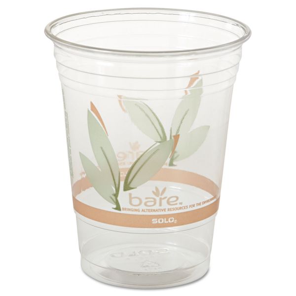 DCCRTP16DBARECT Dart Bare Eco-Forward RPET Cold Cups, 16-18 oz, Clear, 50/Pack, 1000/Carton