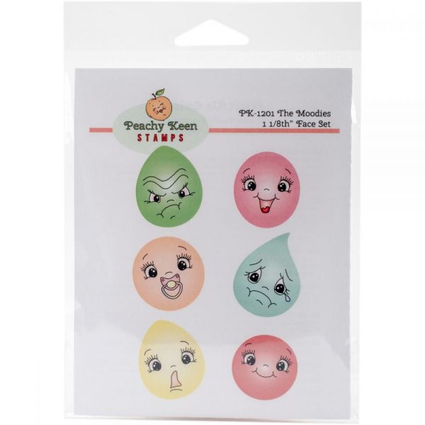 NOTM335297 Peachy Keen Stamps Clear Face Assortment 6/Pkg