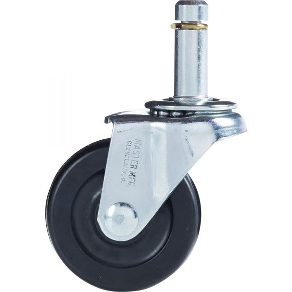 MAS30701 Master Caster Standard Casters, Soft Rubber, C Stem, 75 lbs./Caster, 4/Set