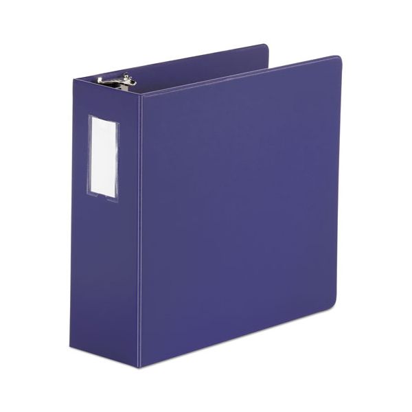 UNV20707 Universal 3-Ring Binder, 4" Capacity, D-Ring, Navy