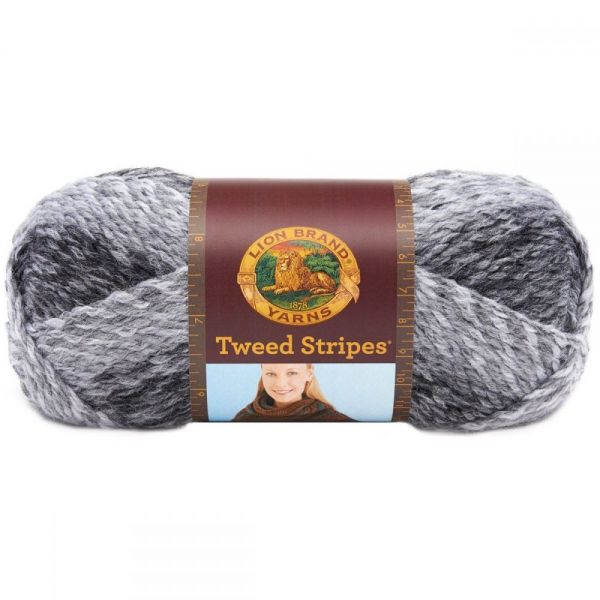 NOTM444107 Lion Brand Tweed Stripes Yarn - Marble