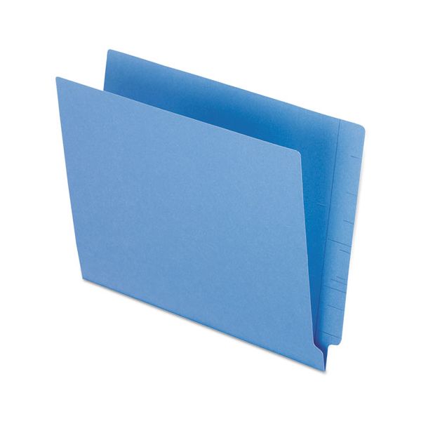 PFXH110DBL Pendaflex Reinforced End Tab Folders, Two Ply Tab, Letter, Blue, 100/Box