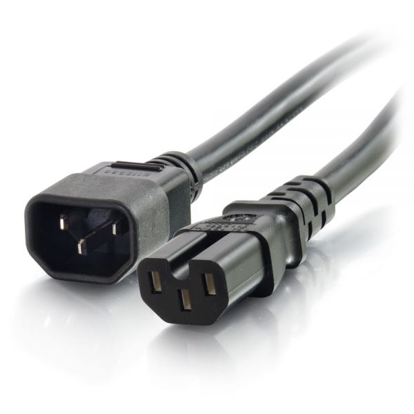 SYNX3927821 C2G 6ft 14AWG 250 Volt Power Cord (IEC C14 to IEC C15)