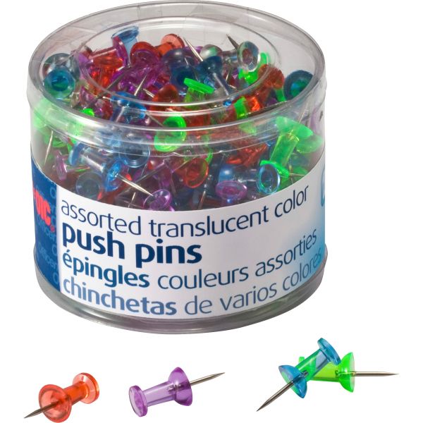 OIC35710 OIC Translucent Push Pins