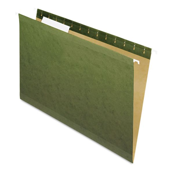 PFX415313 Pendaflex Hanging File Folders, 1/3 Tab, Legal, Standard Green, 25/Box
