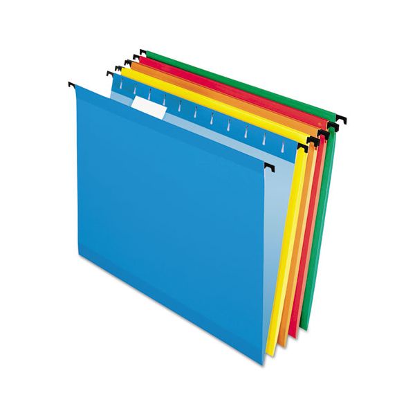 PFX615315ASST Pendaflex Poly Laminate Hanging Folders, 1/5 Tab, Legal, Assorted, 20/Box