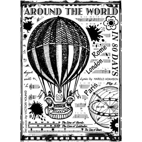 NOTM082635 Crafty Individuals Unmounted Rubber Stamp 4.75"X7" Pkg
