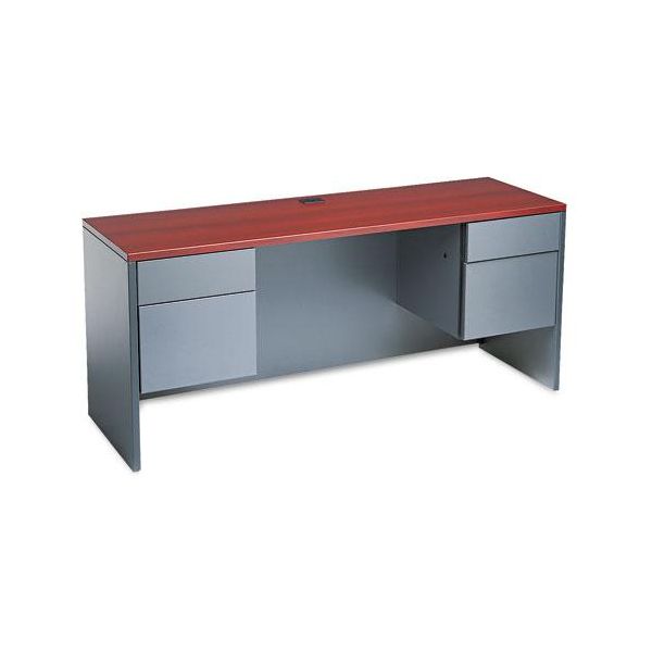GLBA2066CKACSG Global Adaptabilities Kneespace Double Pedestal Computer Desk