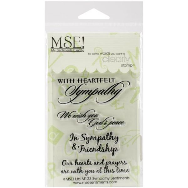 NOTM101174 My Sentiments Exactly Clear Stamps 3"X4" Sheet
