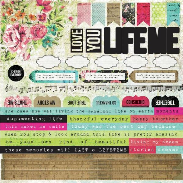 NOTM339053 Kaleidoscope Cardstock Stickers 12"X12"
