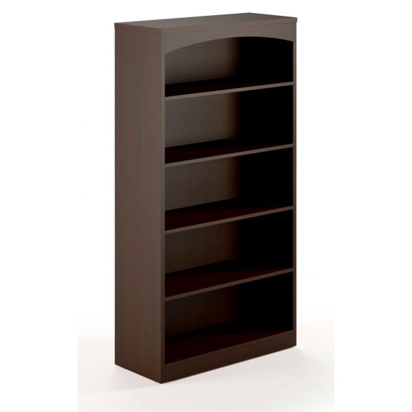 MLNBTB5S36LDC Mayline Brighton Series 5-Shelf Laminate Bookcase