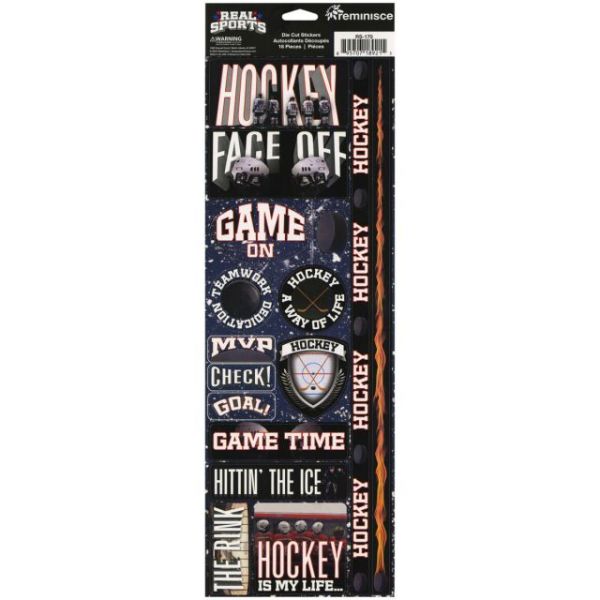 NOTM082297 Real Sport Die-Cut Cardstock Stickers 4.25"X13"