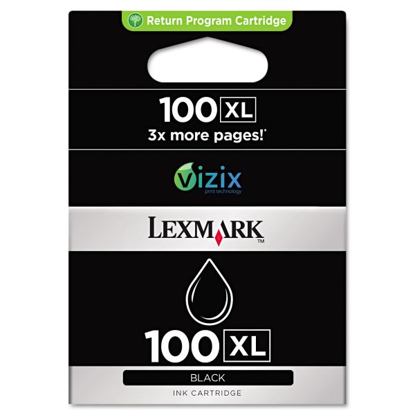 LEX14N1068 Lexmark 14N1068 (100XL) High-Yield Ink, 510 Page-Yield, Black