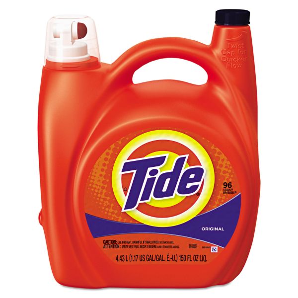 PGC23064 Tide Ultra Liquid Laundry Detergent, Original, 150 oz Pump Dispenser, 4/Carton