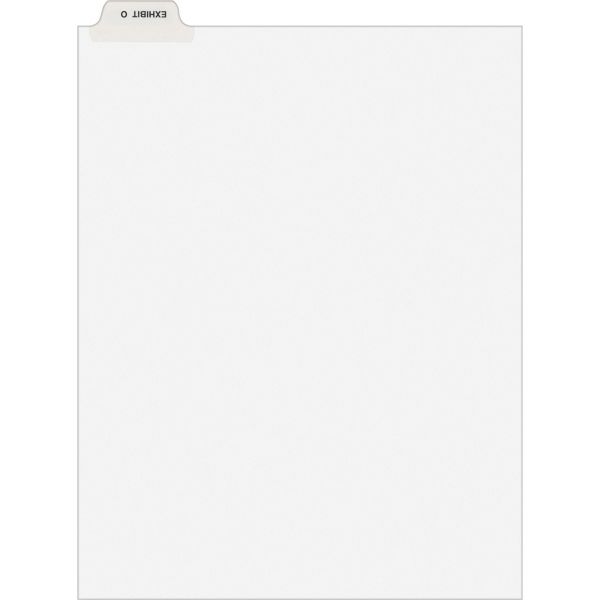 AVE12388 Avery-Style Preprinted Legal Bottom Tab Dividers, Exhibit O, Letter, 25/Pack
