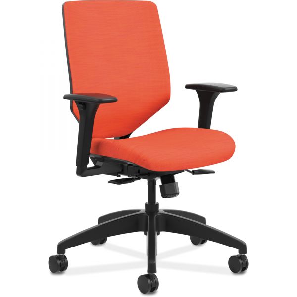 HONSVMU1ACLCO46 HON Solve Series Mid-Back Task Chair with Upholstered ReActiv Back