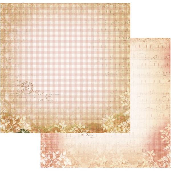 NOTM325562 Vintage Rose Garden Double-Sided Paper 12"X12"