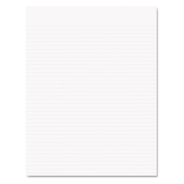 TOP21168 Ampad Glue Top Pads, Narrow Rule, 8 1/2 x 11, White, 50 Sheets, Dozen