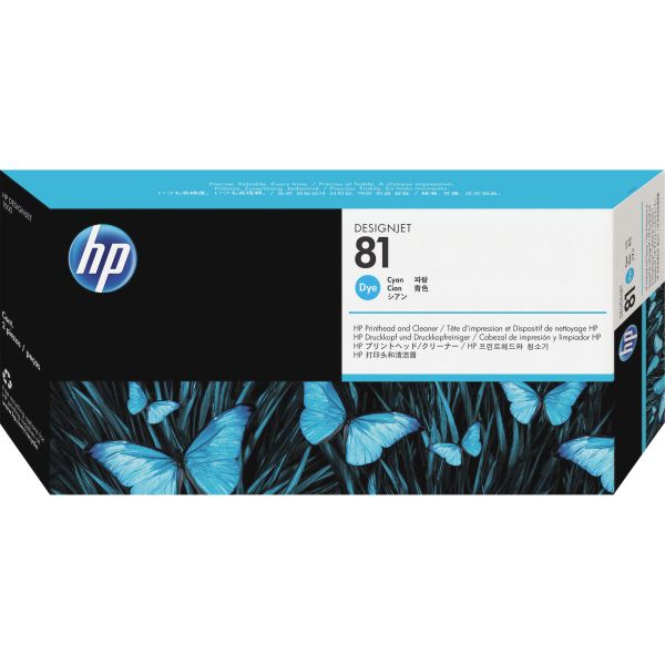 HEWC4951A HP 81 (C4951A) Cyan Printhead and Cleaner