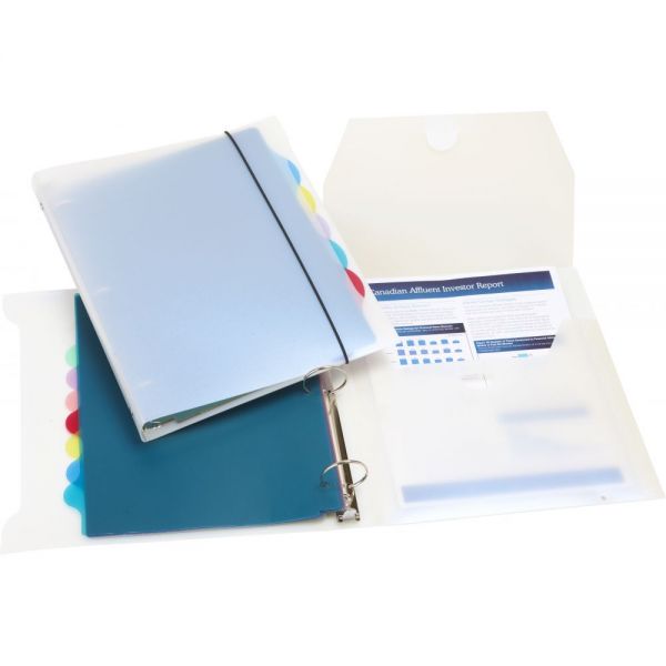 STX53102B04C Storex 1.5" Poly Organizer - Case of 4