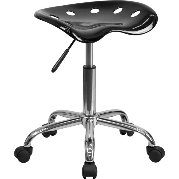 FHFLF214ABLACKGG Flash Furniture Vibrant Tractor Seat Stool